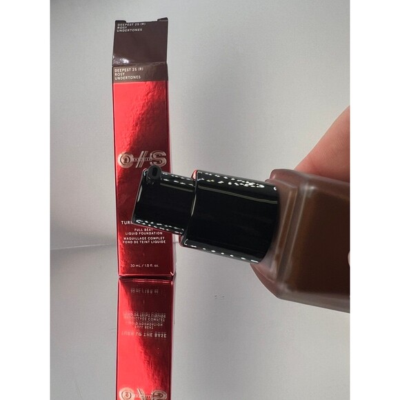 ONE/SIZE Turn Up The Base Full Beat Liquid Foundation - Deepest 25 New in Box 2 - Picture 7 of 9